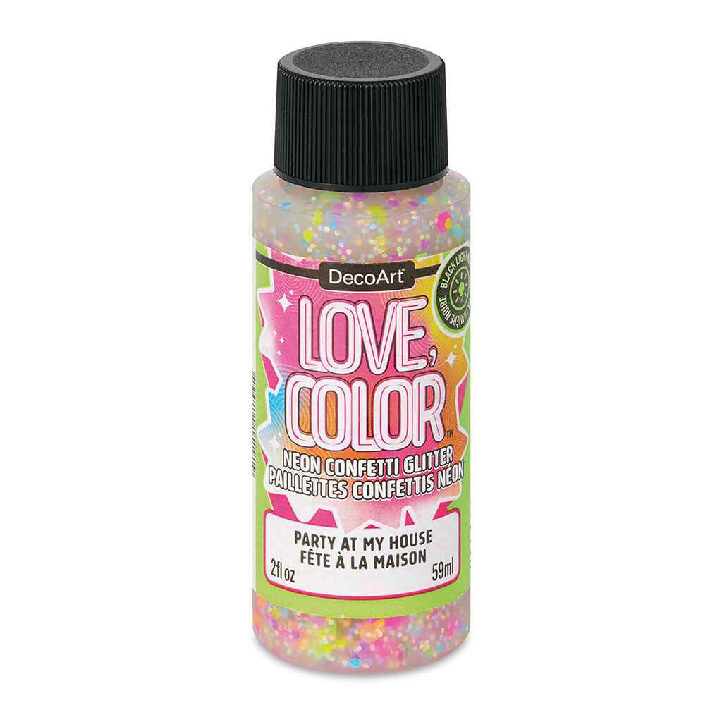 Love Color Neon Confetti Glitter, 2oz