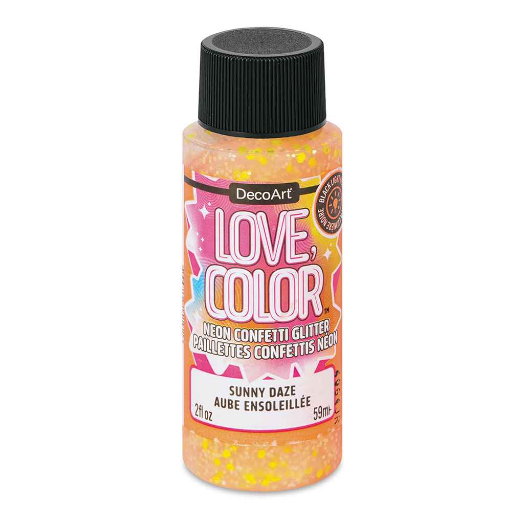 Love Color Neon Confetti Glitter, 2oz