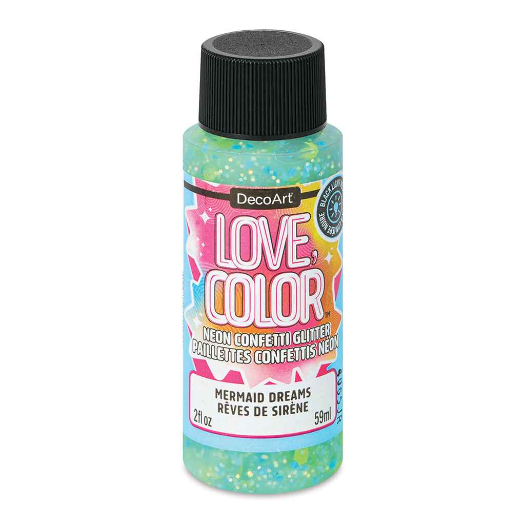 Love Color Neon Confetti Glitter, 2oz