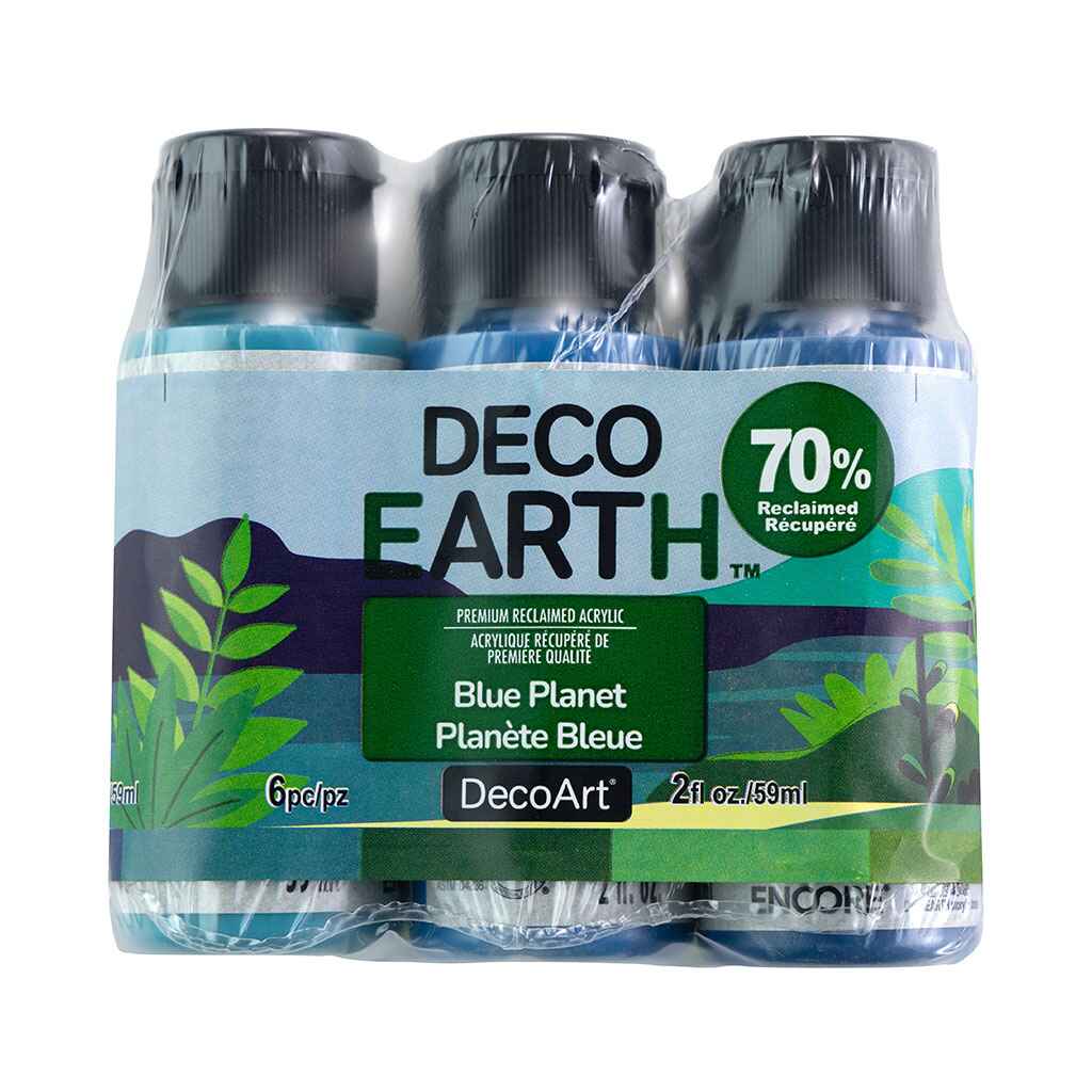 DecoEarth Reclaimed Acrylic 6ct Color Set, 2oz 6ct