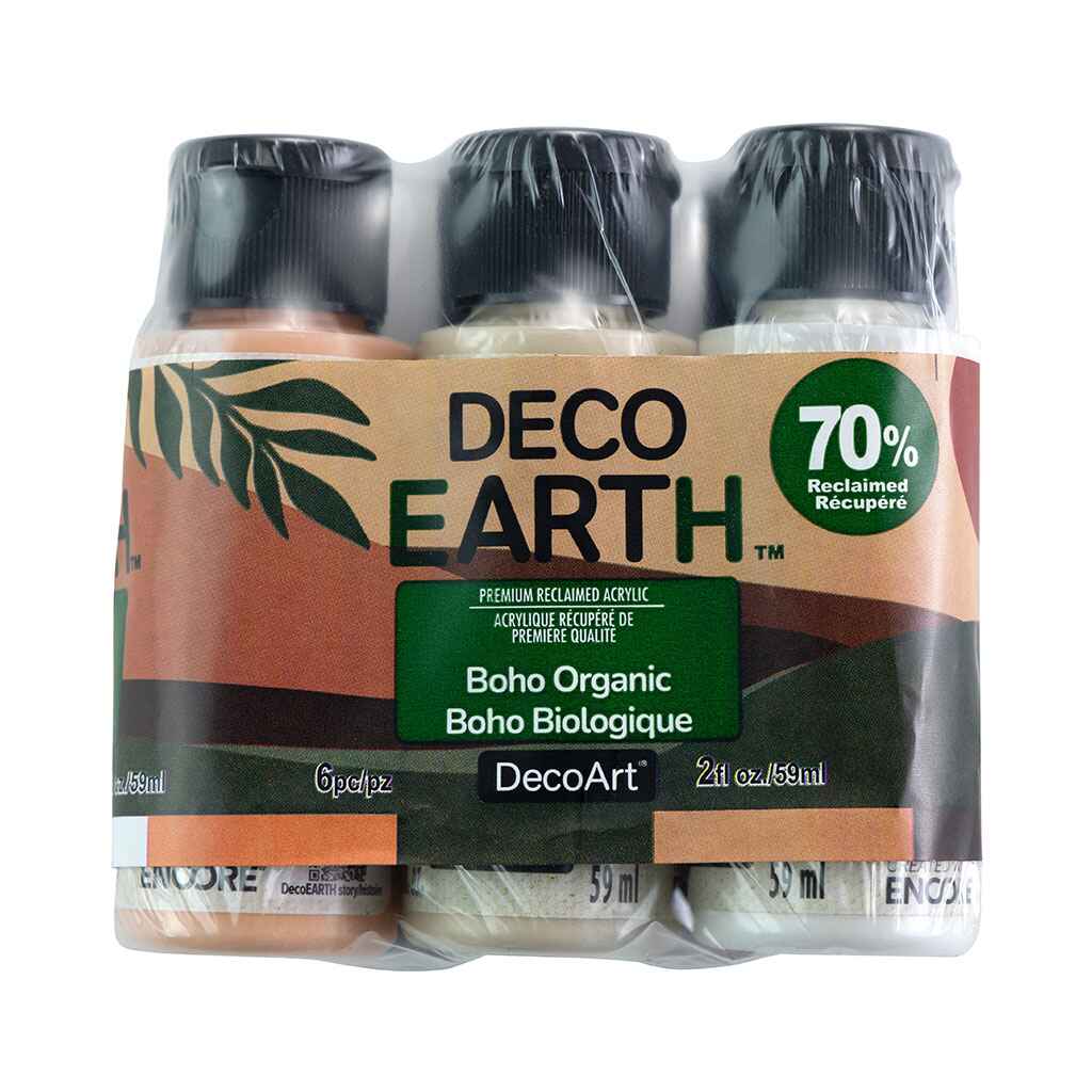 DecoEarth Reclaimed Acrylic 6ct Color Set, 2oz 6ct
