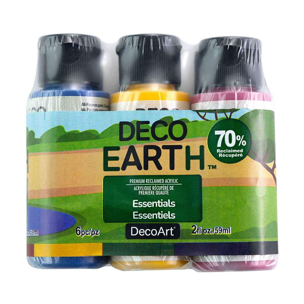 DecoEarth Reclaimed Acrylic 6ct Color Set, 2oz 6ct