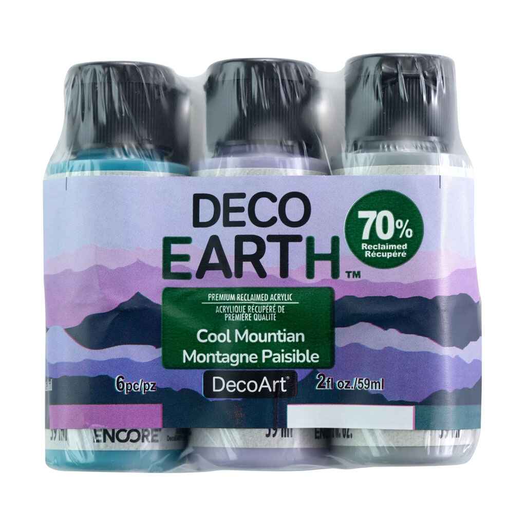 DecoEarth Reclaimed Acrylic 6ct Color Set, 2oz 6ct