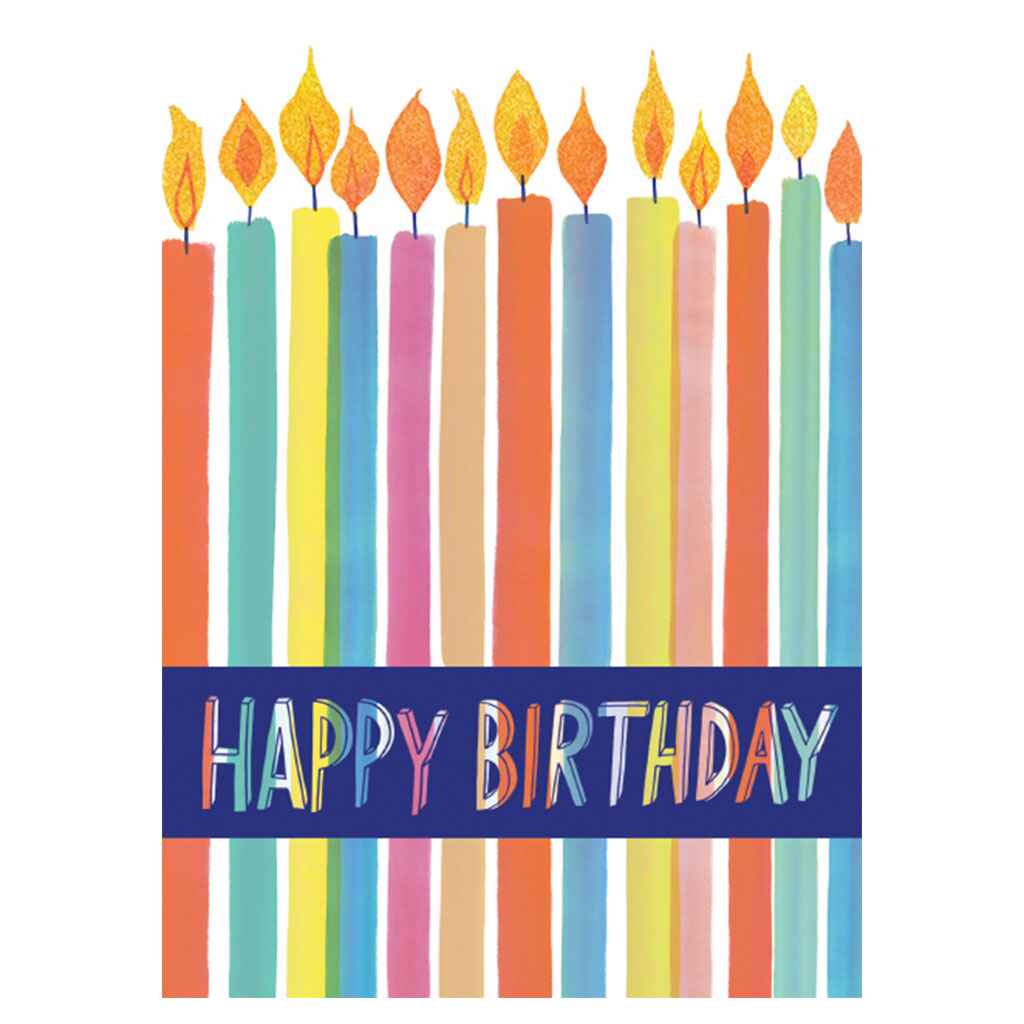 Tall Birthday Candles Greeting Card