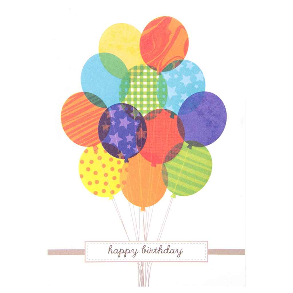 Balloons on Strings Greeting Card
