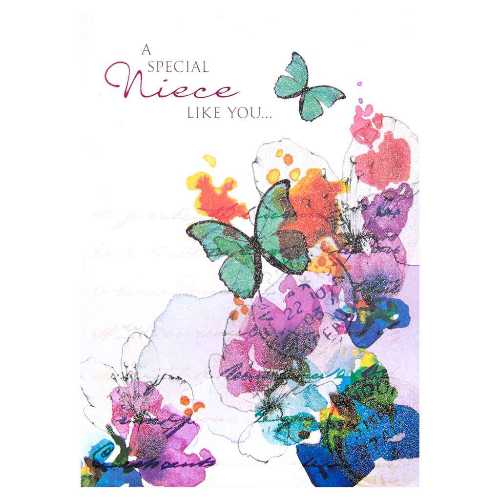 Niece Colorful Wildflowers Greeting Card