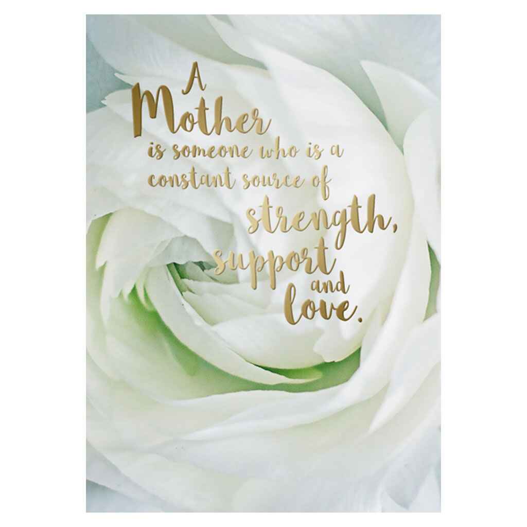 White Peony Greeting Card