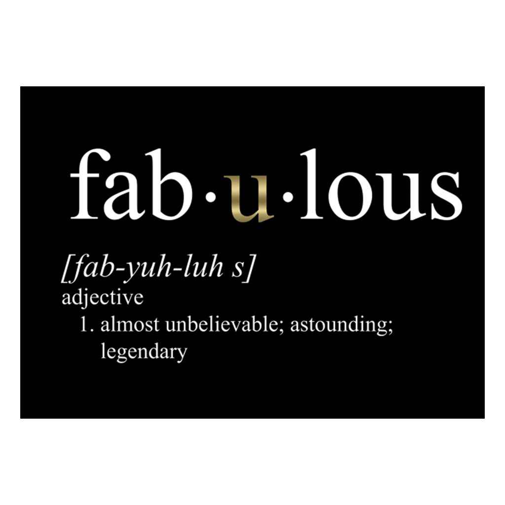 Fabulous Definition Greeting Card