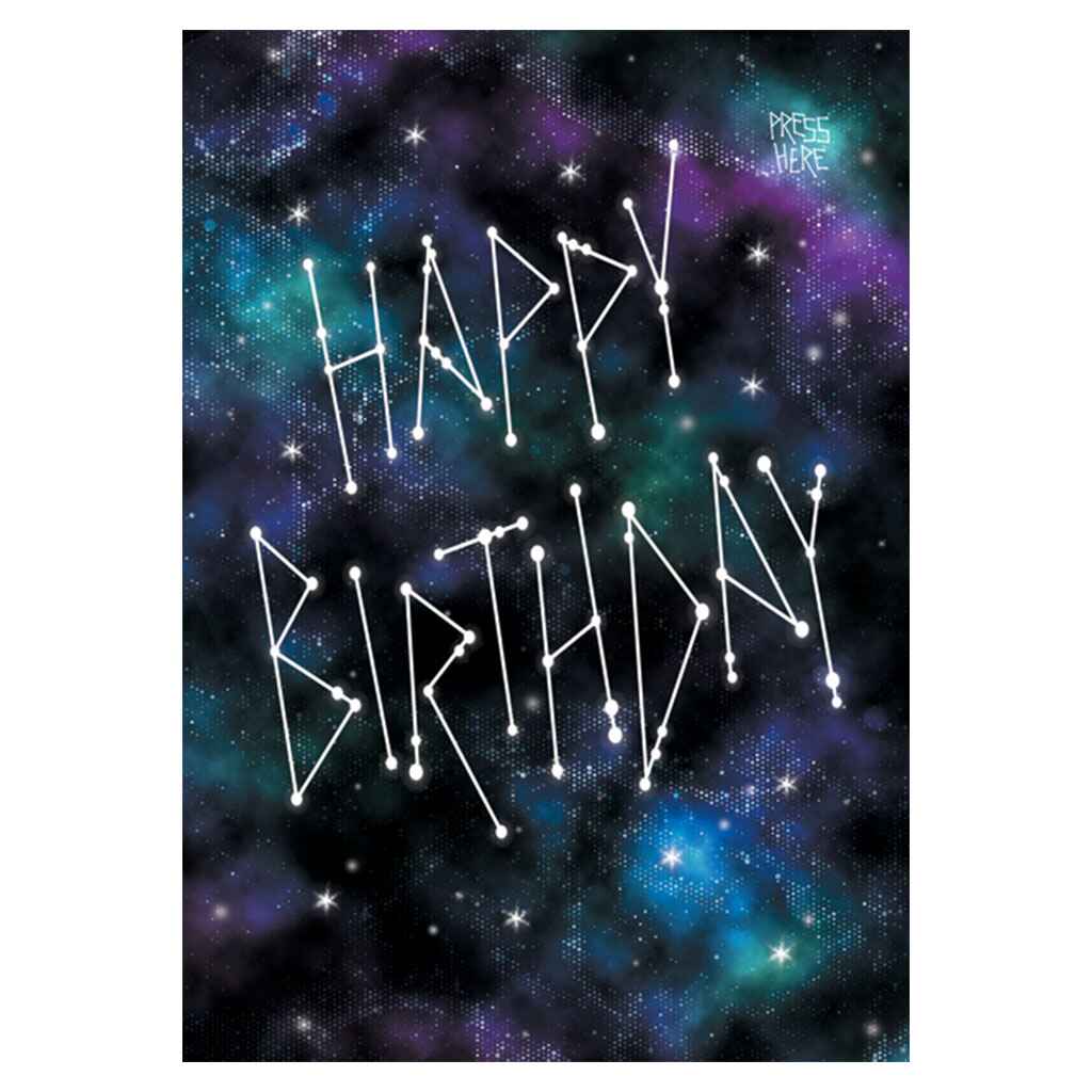 Birthday Constellations Greeting Card