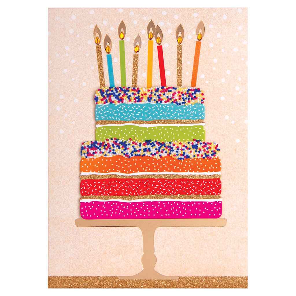 Sprinkles Birthday Cake Greeting Card