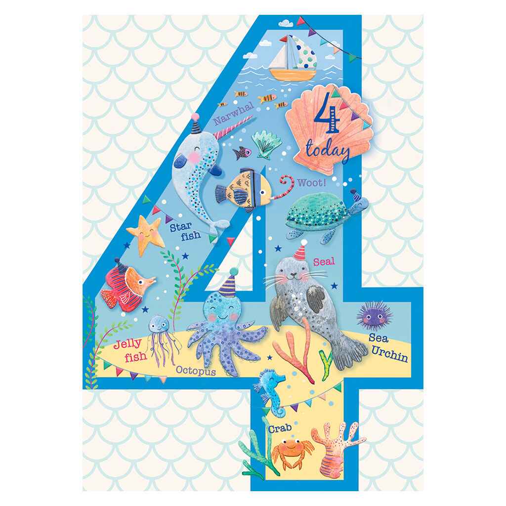 4-Underwater or Woodland Greeting Card