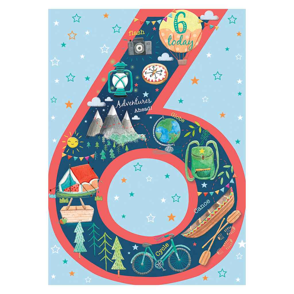 6-Adventure Theme Greeting Card