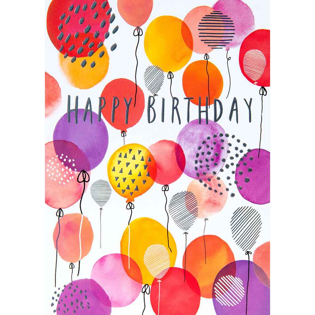 Colorful Balloon Mix Greeting Card