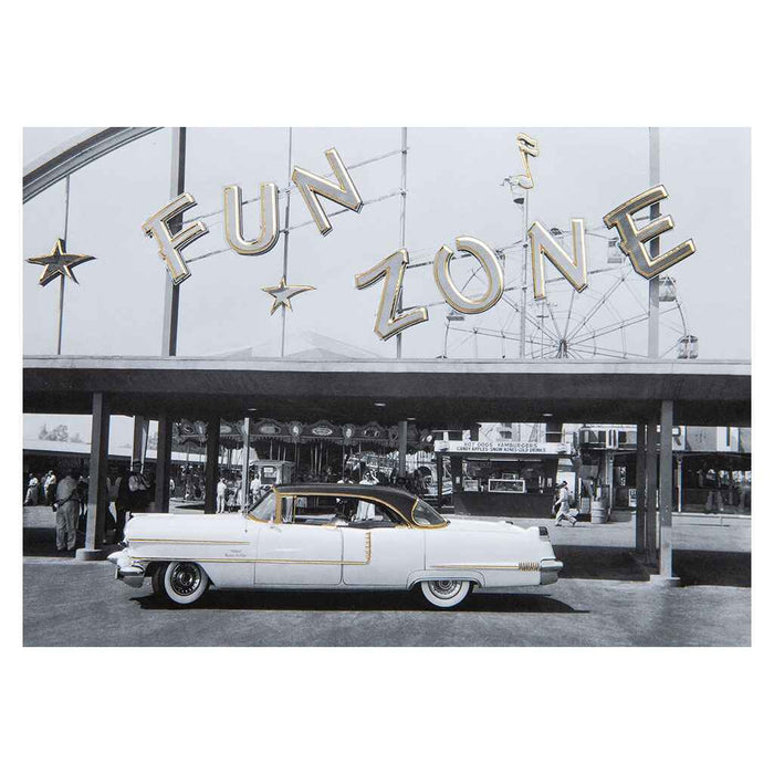 Carnival and a Classic Car Greeting Card