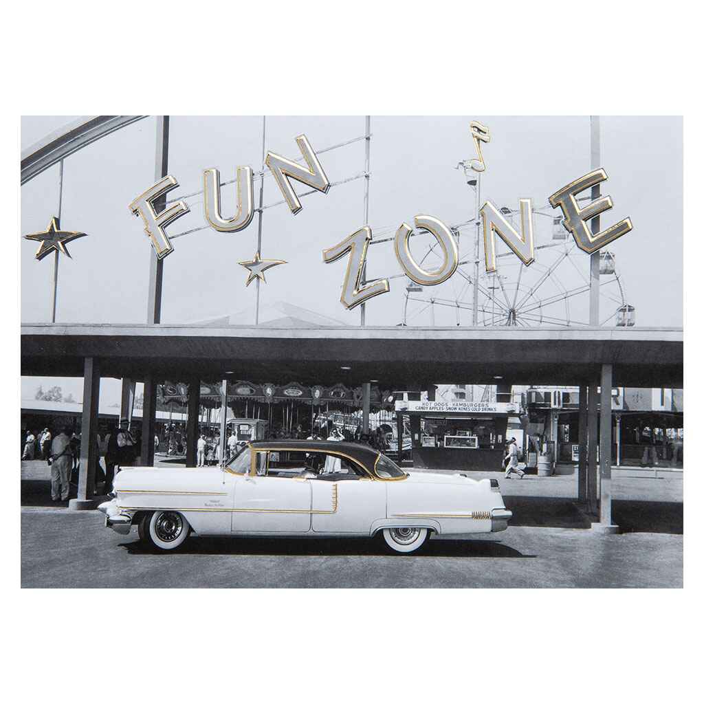 Carnival and a Classic Car Greeting Card