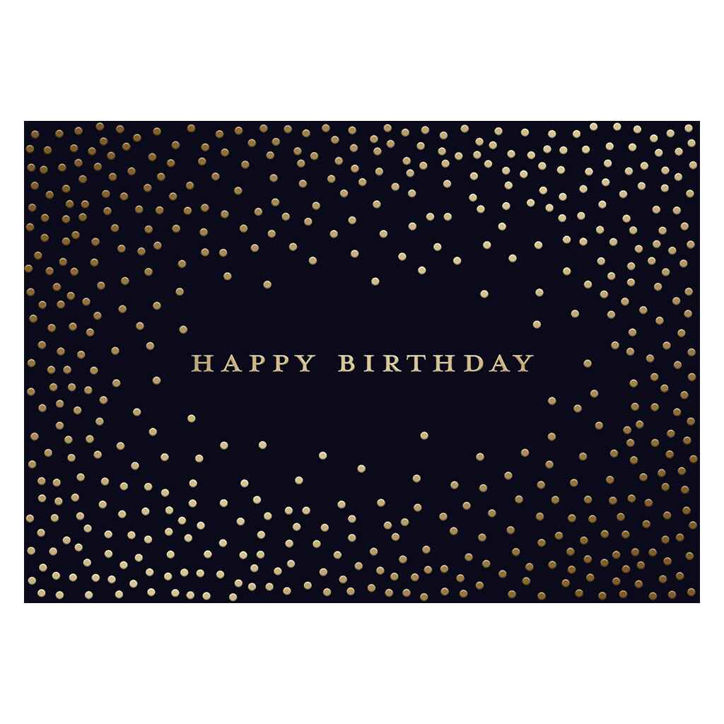 Scattered Golden Dots Greeting Card