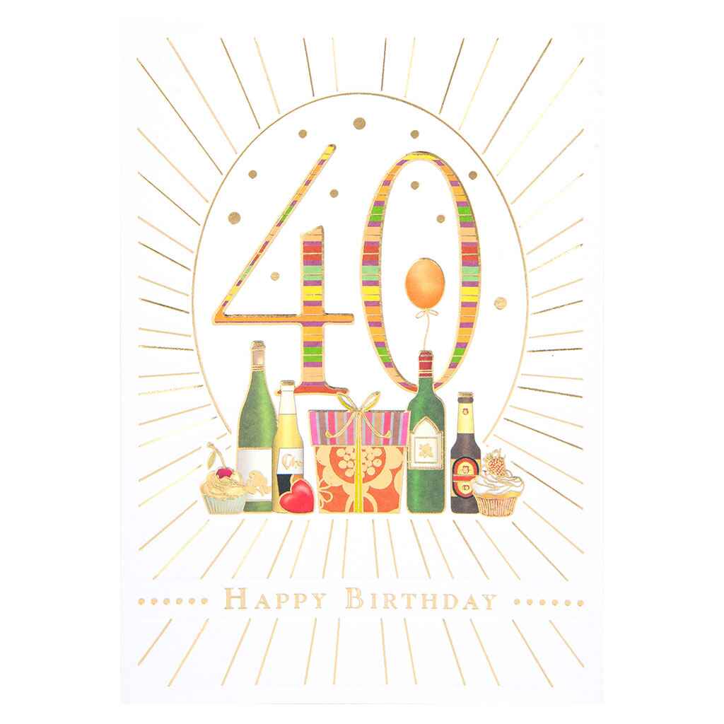 Big 40 and Cocktailing Mixes Greeting Card