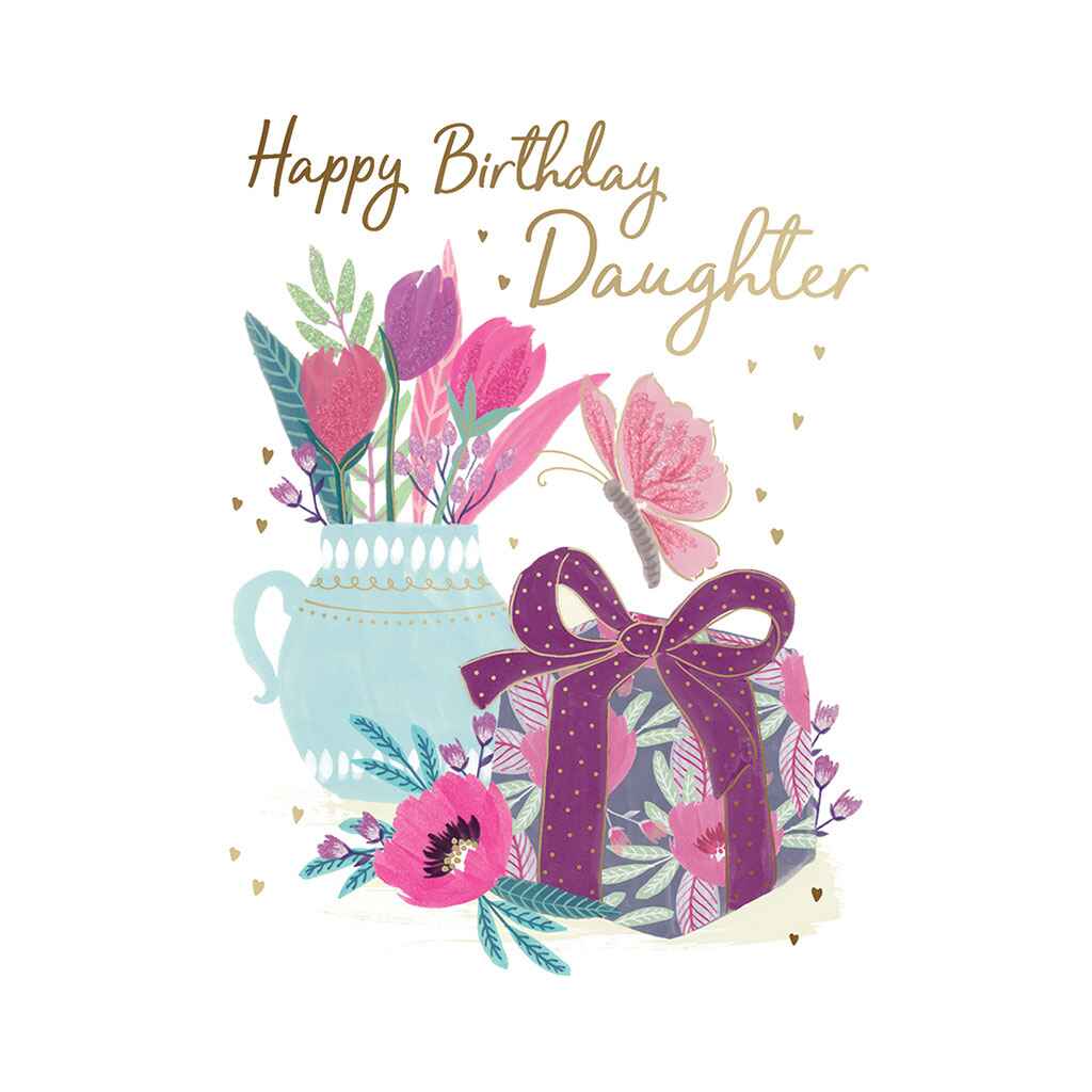 Gift and Flower Pitcher Greeting Card