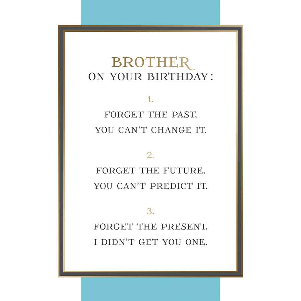 Forget the Present Greeting Card