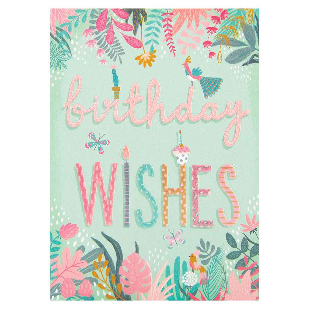 Lovely Birthday Filigree Greeting Card