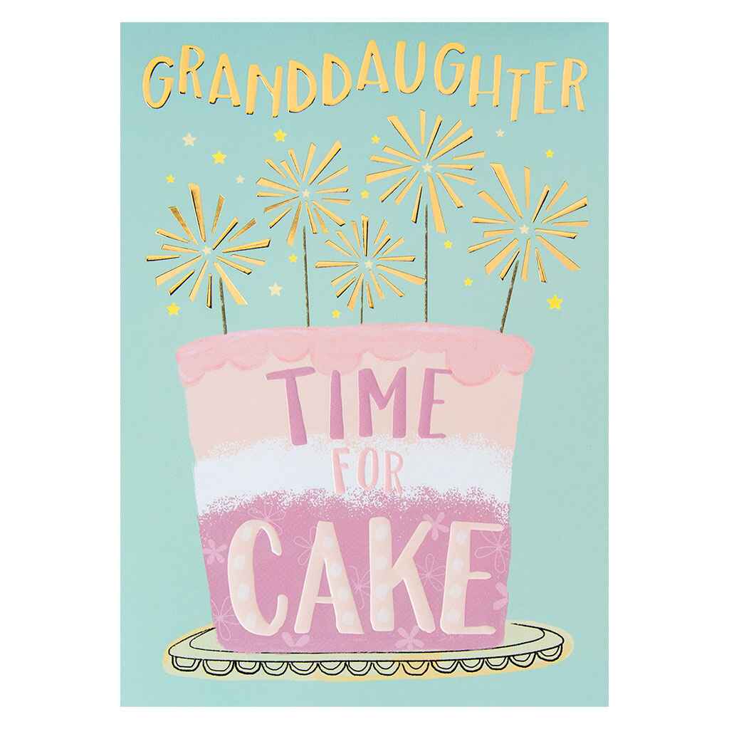 Sparkler Cake Greeting Card