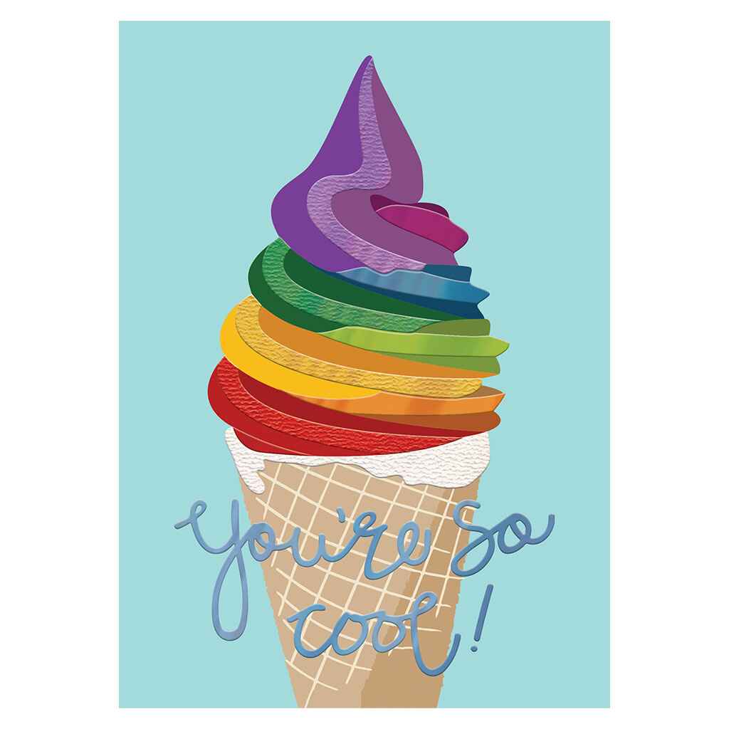 You're So Cool Cone Greeting Card