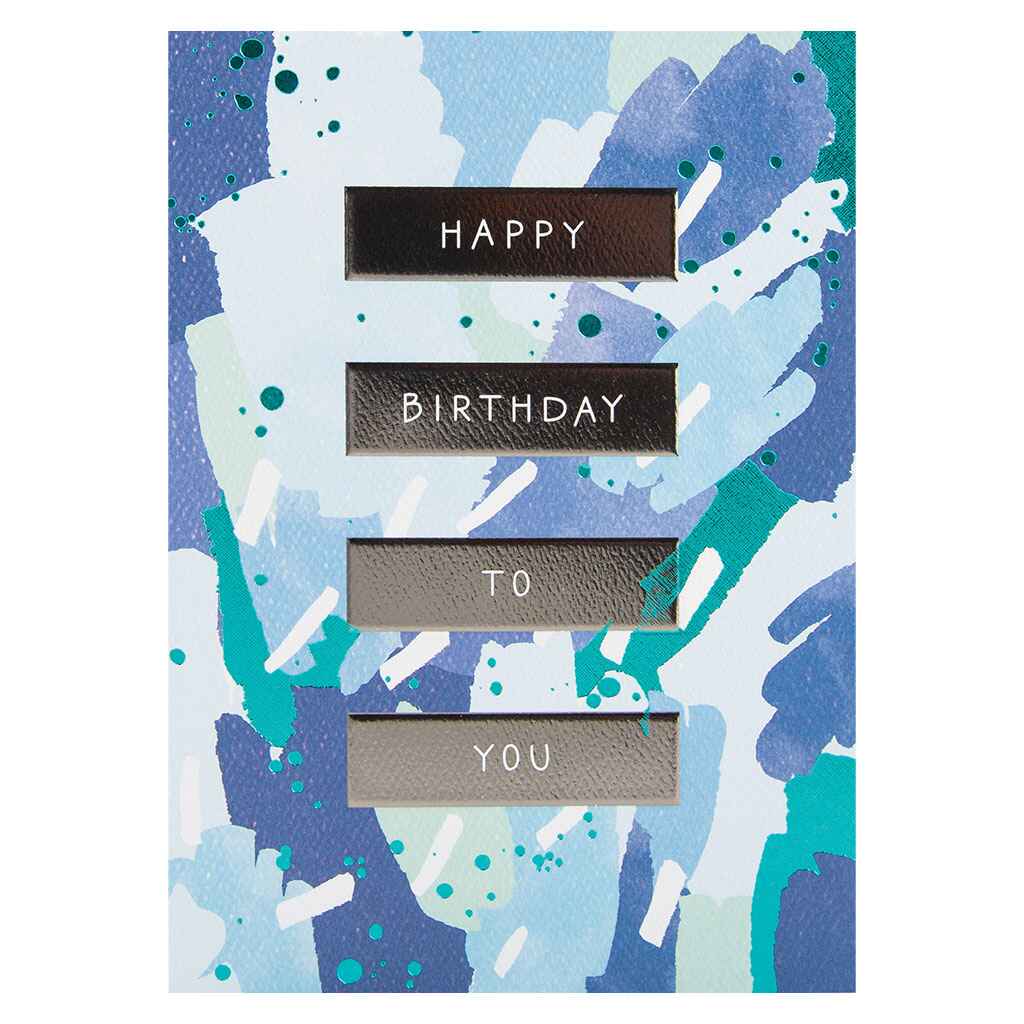 Cool Tones Abstract Greeting Card