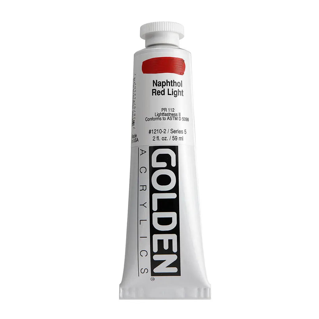 Golden Heavy Body Acrylic 2oz Naphthol Red Light S5
