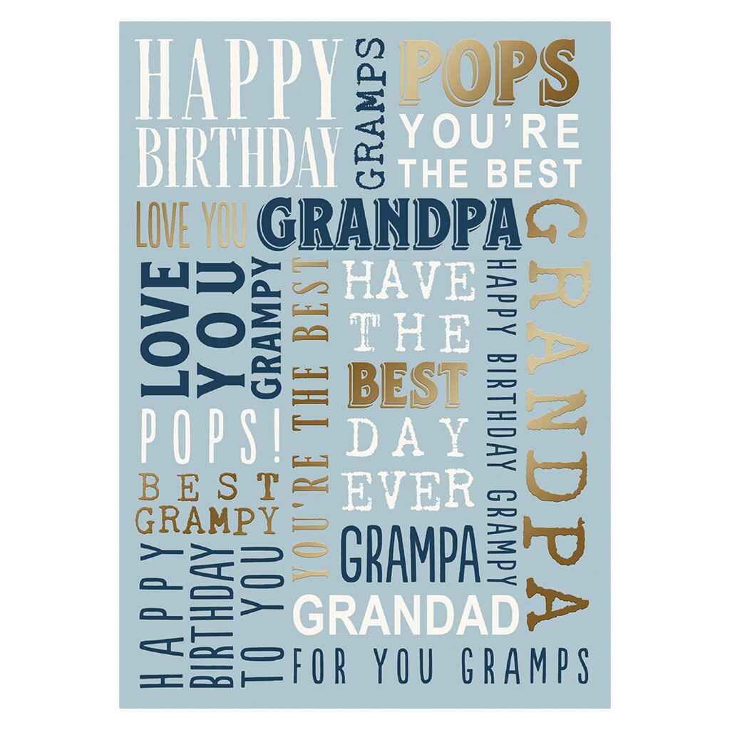 Happy Birthday Gramps Greeting Card