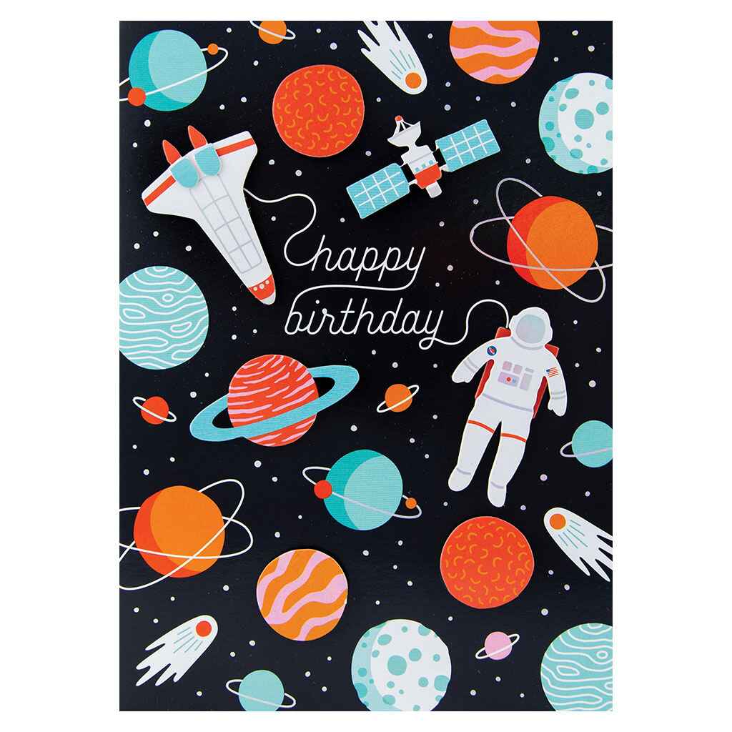 Outer Space Adventure Greeting Card
