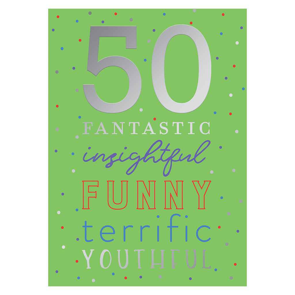 50 Acronym Greeting Card