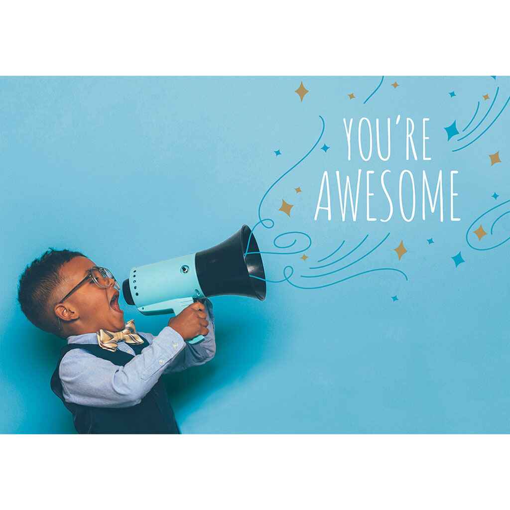 Shout You're Awesome Greeting Card
