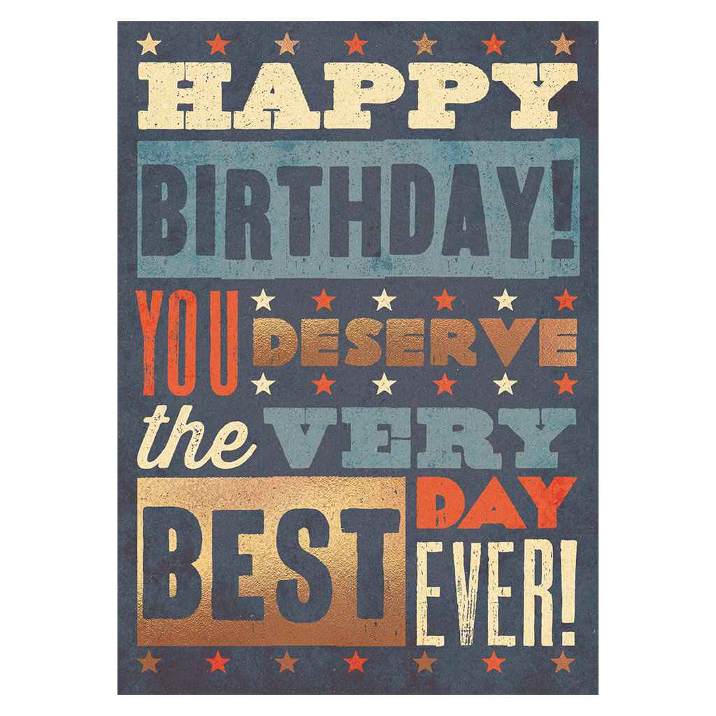 Graphic Typograpy Greeting Card