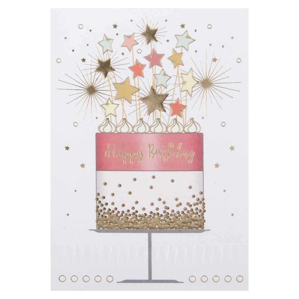 Sparklers Cake Greeting Card