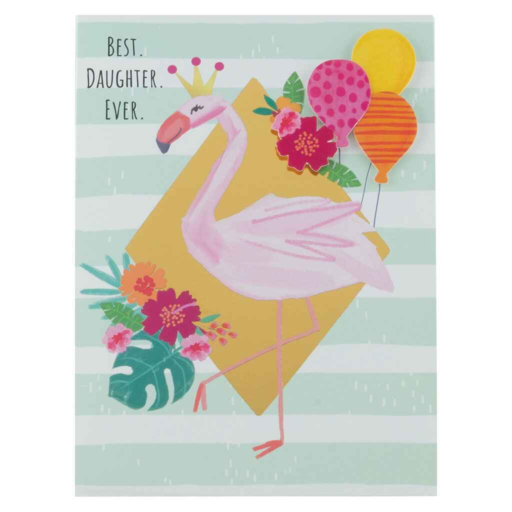 Fabulous Birthday Flamingo Greeting Card