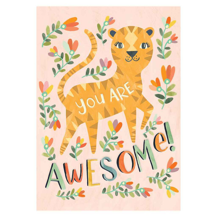 Jungle Animal Tiger Greeting Card