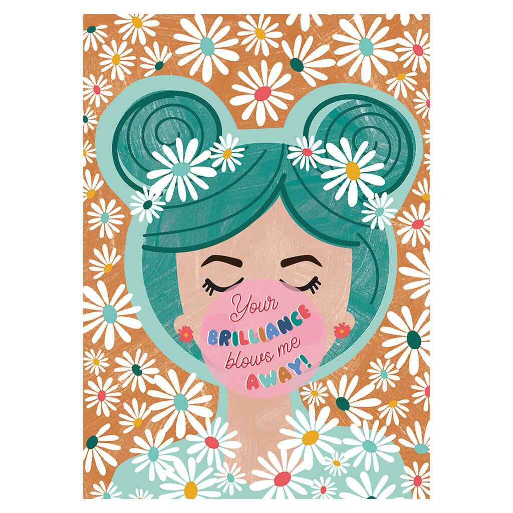 Blows Me Away Greeting Card