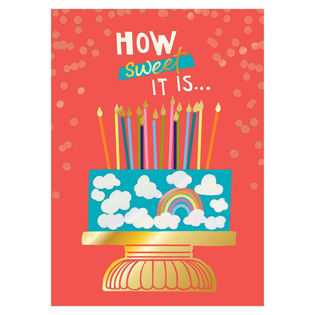 Rainbow Cake Greeting Card