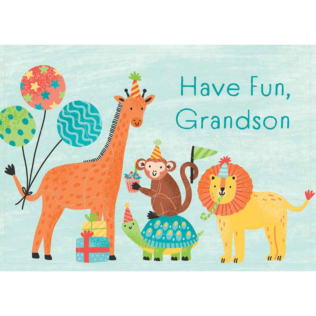 Cute Party Pets Greeting Card