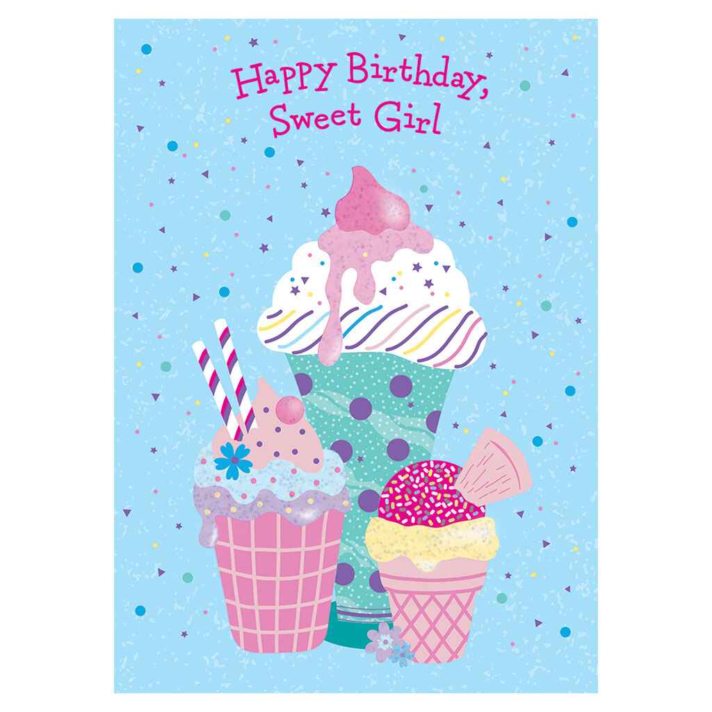 Super Birthday Sundaes Greeting Card