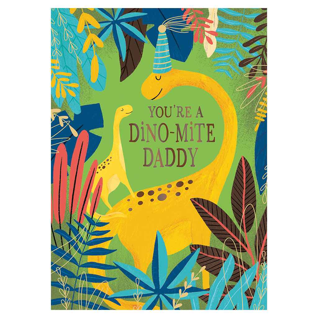 Dinomite Daddy Greeting Card