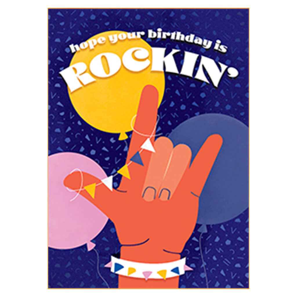 Rockin' Birthday Greeting Card