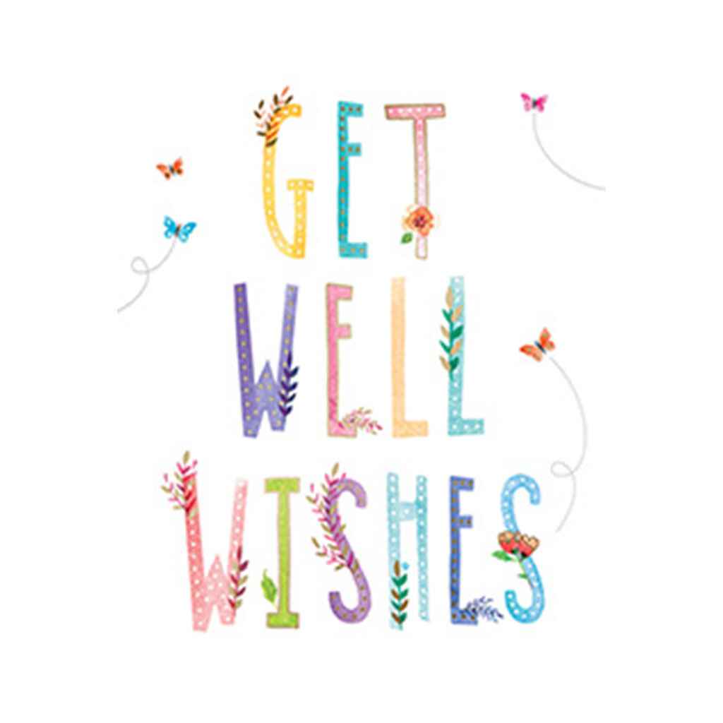 Butterflies Get Well Wishes Greeting Card