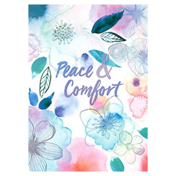 Watercolor Flower Comfort Greeting Card