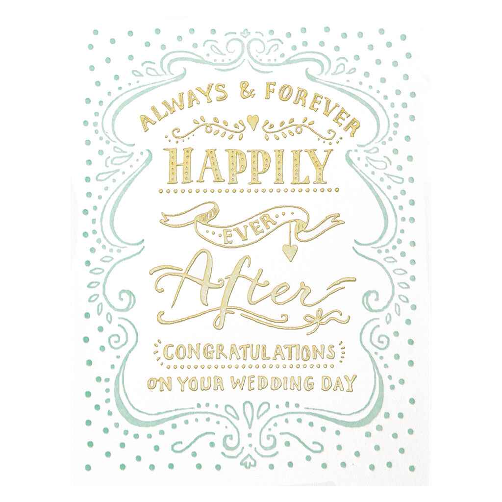 Always and Forever in Scroll Greeting Card