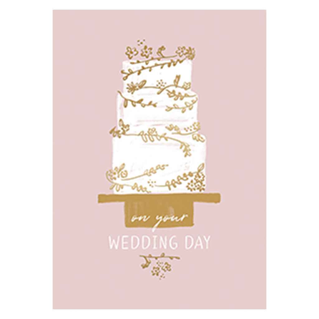 Wedding Filigree Cake Greeting Card