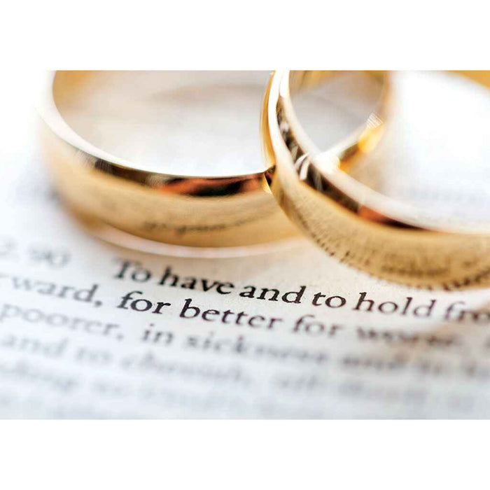 Two Gold Rings Greeting Card