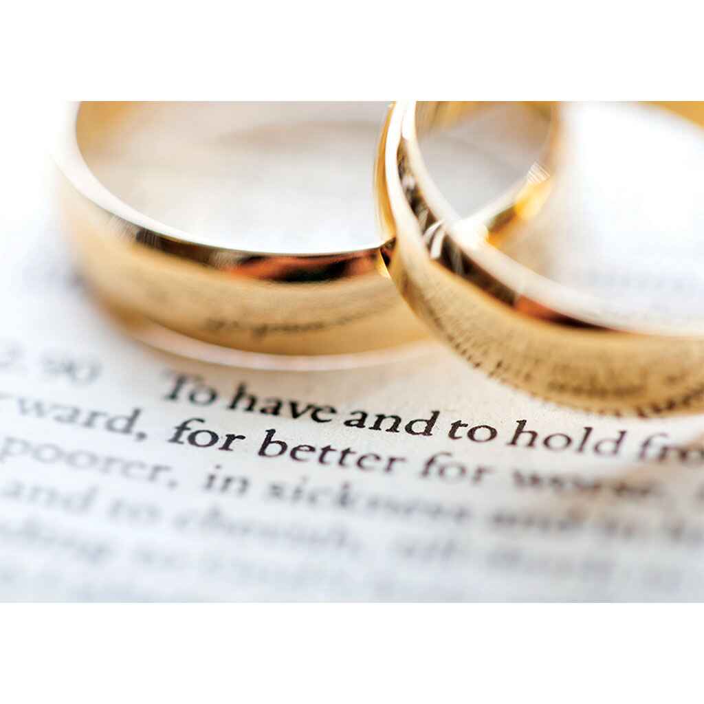 Two Gold Rings Greeting Card