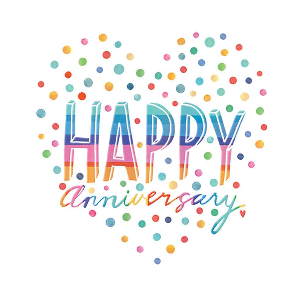 Dotted Happy Heart Greeting Card