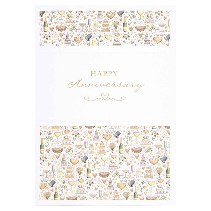 Small Wedding Icons Greeting Card